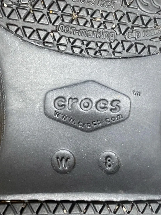 CROCS Women’s Size 8 Neria Pro II Woro Slip-On Rubber Burgundy Clogs - Picture 9 of 9